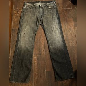 Seven jeans men faded black